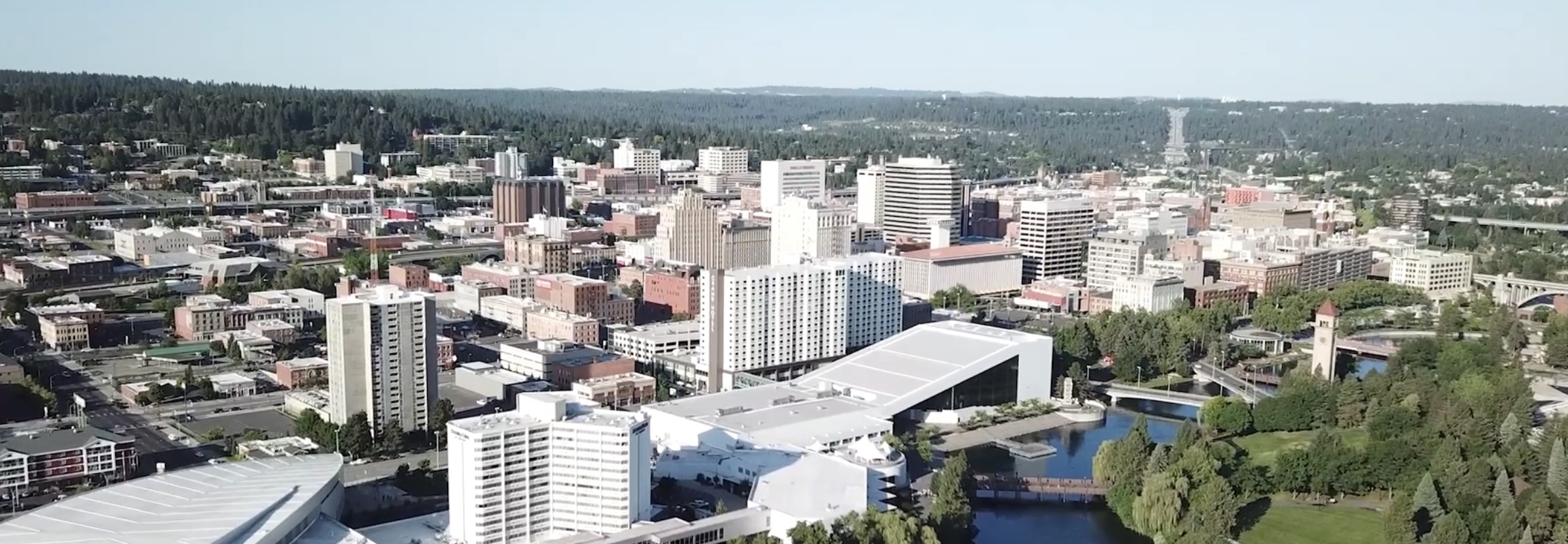 Spokane Business Supporting Local Businesses Aerial View